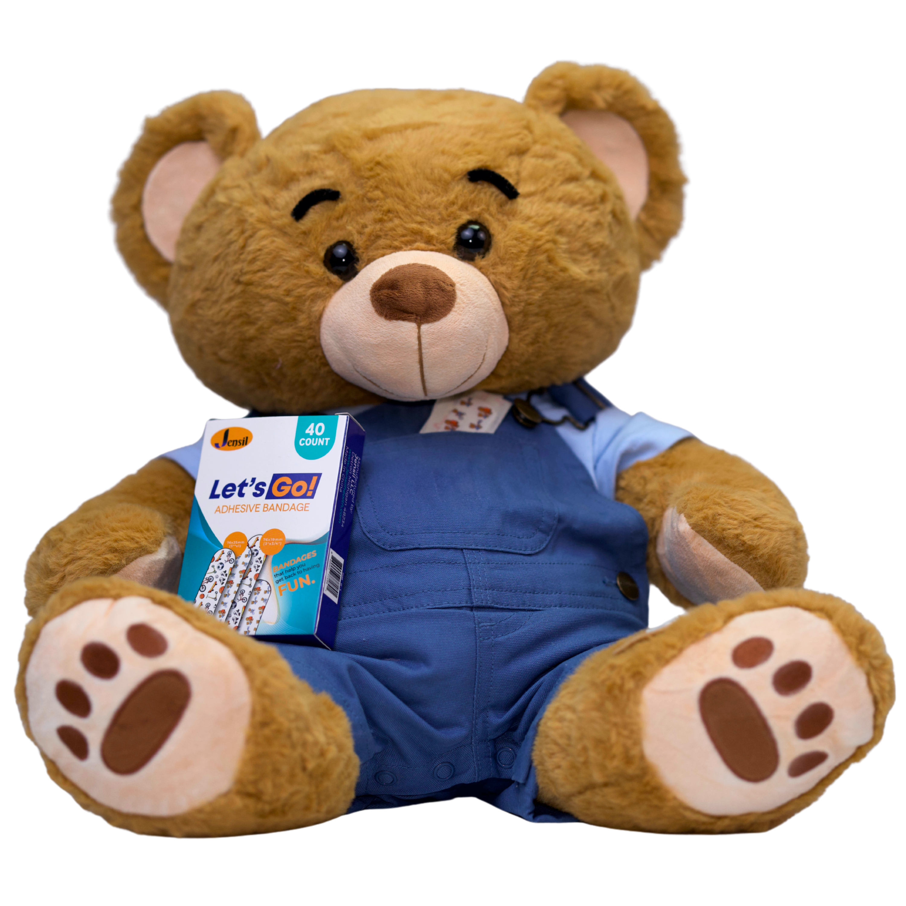 Phil Better Bear with Let's Go bandages